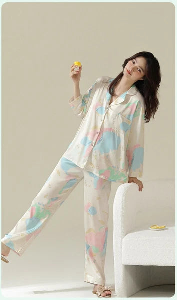 Women's Outdoor Homewear Set Comfortable Antimicrobial Fashion Cute Sleepwear