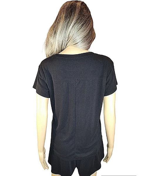 NWT Alfani V-Neck & Shorts 2-Pc. Set Loungewear Pajamas