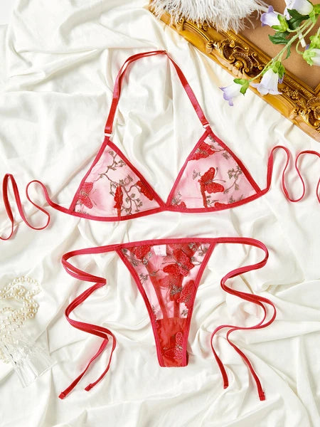 Women Sexy Lingerie Sleepwear Underwear Nightwear Babydoll Lace Bra Thong Set US