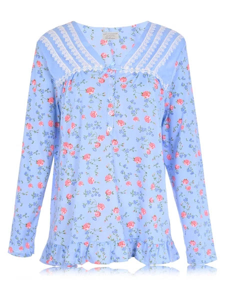 Womens Pajamas For Women Long Sleeve Pajamas Set Sleepwear  M L XL XXL NWT 6015P