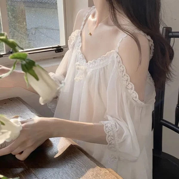 Off Shoulder Suspender Shorts Pajama Suit Women's Sleepwear Sets  Summer