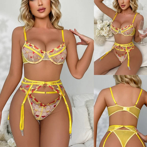 Women Sexy Lingerie Sleepwear Underwear Nightwear Babydoll Lace Bra Thong Set US