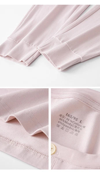 Women's Pajamas Set Long Sleeve Anti Bacterial Dust Mite Resistant Fits New Style-